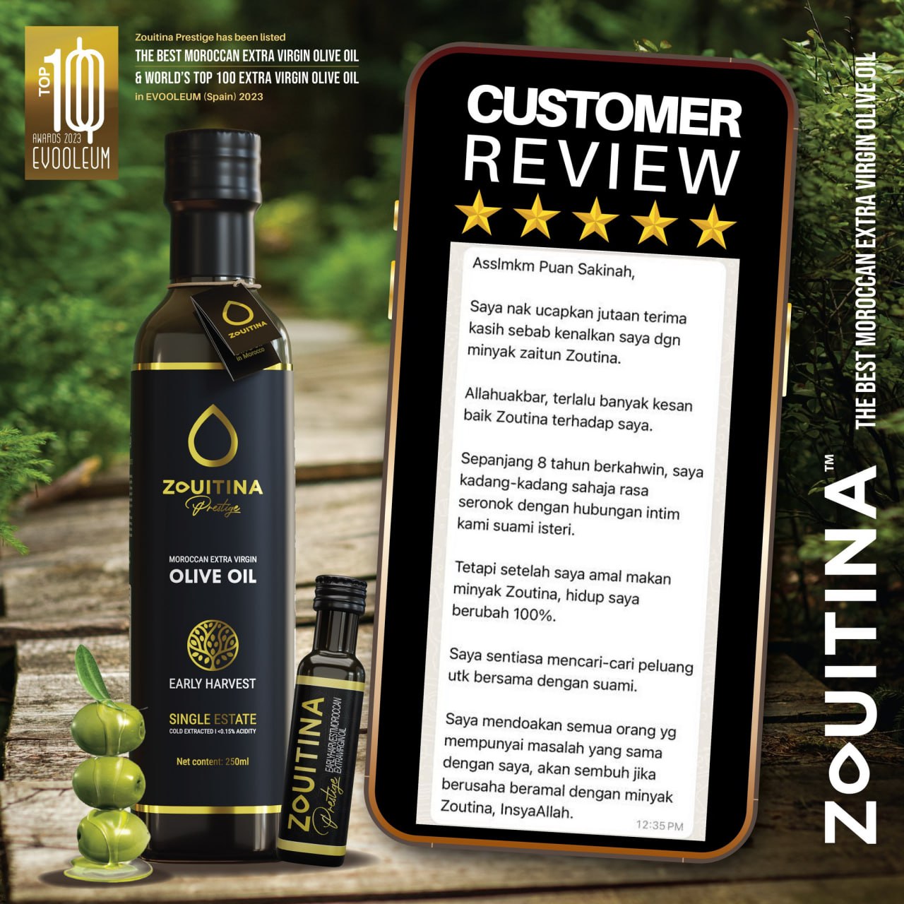 MOROCCON EXTRA VIRGIN OLIVE OIL ZOUITINA - Image 7